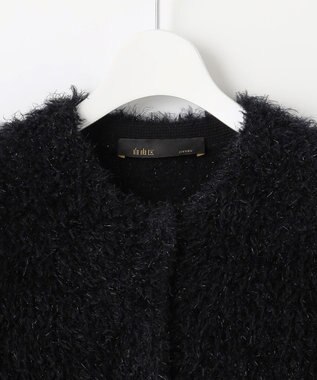自由区 【PREMIUM KNIT COLLECTION】アルパカシャギー カーディガン ブラック
