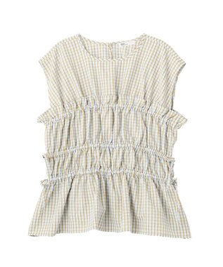 CRAFT STANDARD BOUTIQUE サッカーチェックブラウス Light Blue