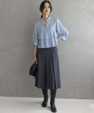 組曲 S ハンサムツイルキュロット パンツ グレー系