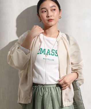 Green Parks イージーケア　シャツブルゾン Ecru