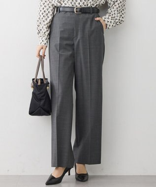 23区 L 【セットアップ着用】ファインネスウール ワイド パンツ