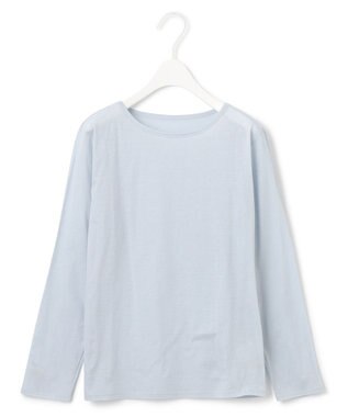 ICB L 【洗える】46Gハンドレッドジャージー プルオーバー ブラウン×サックス系