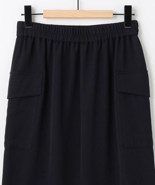 SHARE PARK LADIES フラップポケットタイトスカート ネイビー系