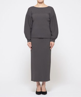 uncrave 【手洗い可】スムース ニット ビスチェ プルオーバー（uncrave STANDARD） スレート