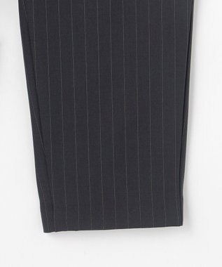 ANY 【6サイズ展開/ウエストゴム】イージーテーパードパンツ ネイビーストライプ