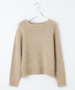 【洗える】ラメブークレ ニット