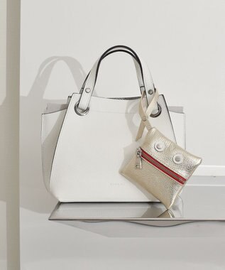 INTER-CHAUSSURES 【RIPANI】レザーチャームポーチ ゴールド