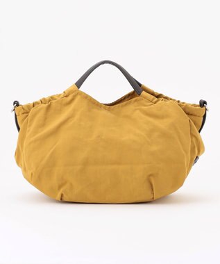 LA BAGAGERIE 【MONICA】サイドギャザー2WAYトートバッグ Sサイズ マスタード