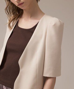 GRACE CONTINENTAL パフスリーブジャケット キナリ