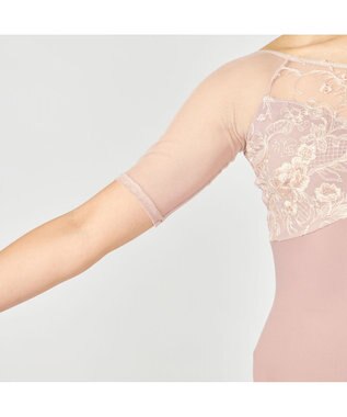 Chacott 【Nela ライン】ハーフスリーブレオタード ヨーロピアンピンク