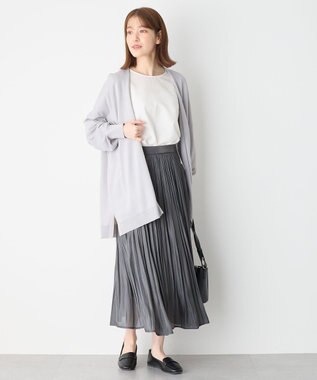 ANY ニットカーディガン ライトグレー