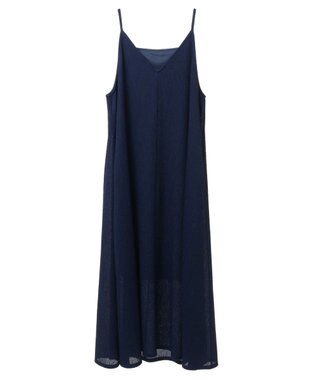 Green Parks BEST PRICE 表面感カットキャミワンピース Blue