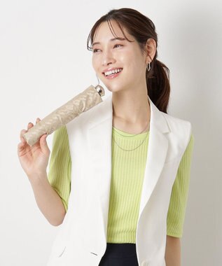 MOONBAT フルラ (FURLA) 折りたたみ傘 雨傘 ジャカード モノグラム ベア UV 軽量