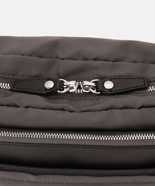Y'SACCS ポリエステルツイル ショルダーバッグ ダークグレー