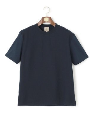 J.PRESS MEN 汗ばむ夏の最適解Tシャツ【UVカット / 接触冷感 】【J.PRESS PREMIUM JERSEY】無地コットン Tシャツ ネイビー系