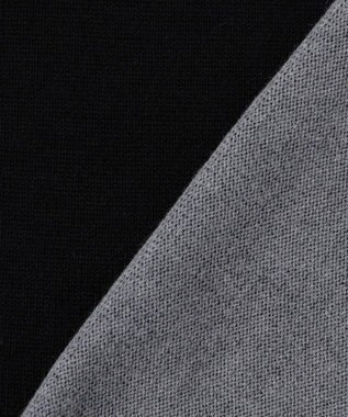 23区GOLF 【WOMEN】【ウォッシャブル 】バイカラー ニットソー ブラック系