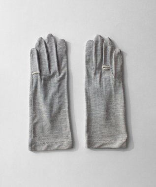 ORuKuBET 【WEB限定・数量限定】リングビジュー付きUVカットグローブ (WOMEN)【 UVカット・タッチパネル対応 】 グレー