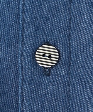 J.PRESS KIDS 【100-130cm】バックブル ダンガリー 半袖シャツ ネイビー