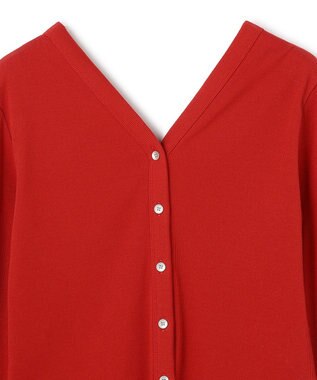 uncrave ヴィンテージリブ 2WAYトップス レッド