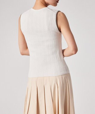 Paul Smith ストライプポイント Vネックニット オフホワイト