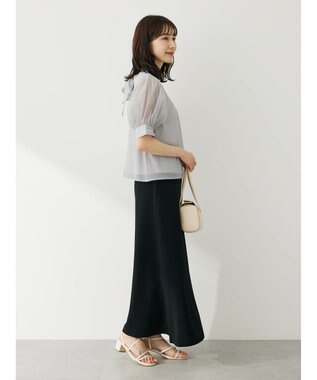 Green Parks ・ＥＬＥＮＣＡＲＥ　ＤＵＥ　バックリボンブラウス Off White