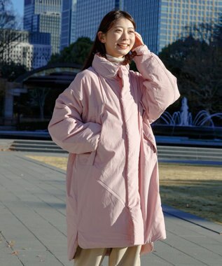 SHARE PARK LADIES 【UNISEX】蓄熱中綿モンスターロングコート（S・Mサイズ） スモークピンク