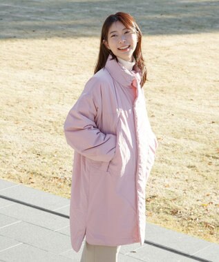 SHARE PARK LADIES 【UNISEX】蓄熱中綿モンスターロングコート（S・Mサイズ） スモークピンク