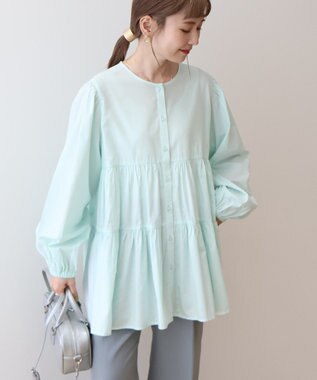AMERICAN HOLIC ティアードギャザーブラウス Mint