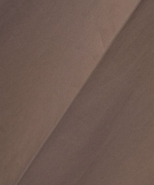 自由区 L 【接触冷感・洗える】コットンサテンストレッチクロップド丈ワイド パンツ モカ