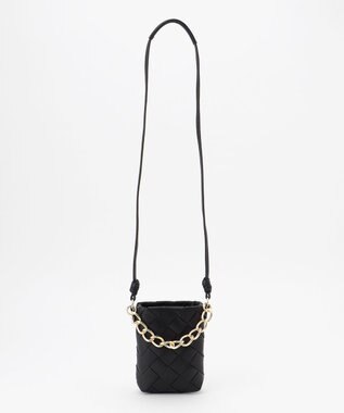 自由区 メッシュミニポシェット ブラック系