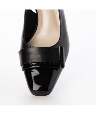 Riz raffinee <Riz raffinee>バックルモチーフバックベルトパンプス ブラック