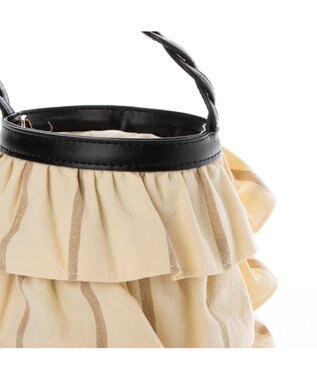 UNBILLION cachecache ミニフリルバケツ型2wayショルダーバッグ アイボリー