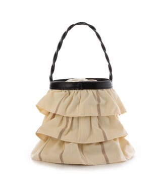 UNBILLION cachecache ミニフリルバケツ型2wayショルダーバッグ アイボリー