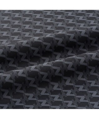 ZERO HALLIBURTON 【吸水速乾・UVケア】 ZHモノグラムジャガードポロシャツ ZHG-M5S6 82951 ブラック