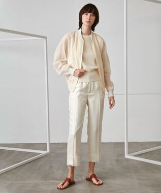 BEIGE， CARO / クロップドパンツ Ecru