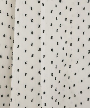 YECCA VECCA シアードットジャガードブラウス Ivory