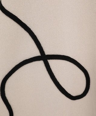 Green Parks 刺繍コードＶネックフレンチカーディガン Light Beige