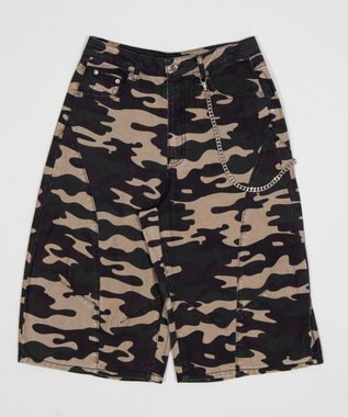 WEGO 【SMLサイズ展開】チェーン付きバルーンショーツ 柄1