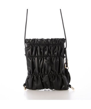 UNBILLION カシュカシュ cachecache / シャーリング口金ショルダー ブラック