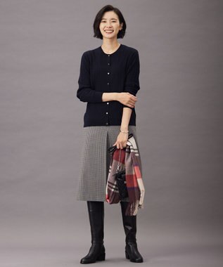 J.PRESS LADIES カシミヤチェック マフラー オレンジ系3