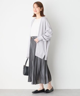 ANY ニットカーディガン ライトグレー