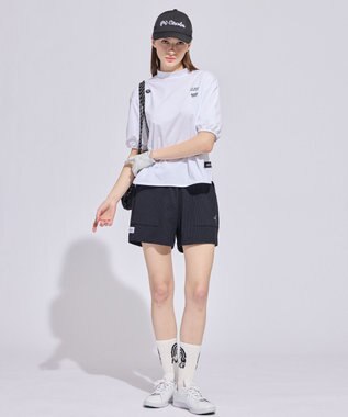 PW CIRCULUS 【WOMEN】パフスリーブモックT  2026年モデル ゴルフウェア レディース ホワイト系