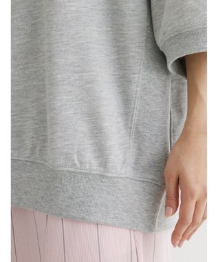 Green Parks ７分袖ロゴ裏毛プルオーバー Gray Mixture