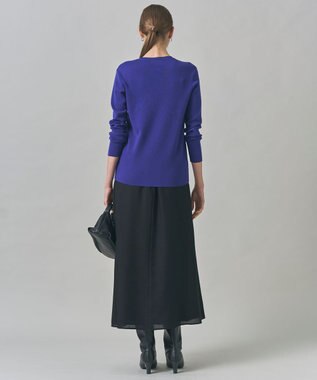 ICB 【洗える】 エクストラファインメリノ クルーネックプルオーバー ロイヤルブルー系