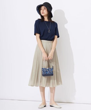 J.PRESS LADIES ツイストサークル ワントップ ネックレス シルバー系