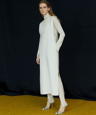 uncrave 【洗える】スムースニット レギンス（uncrave WHITE） エクリュ