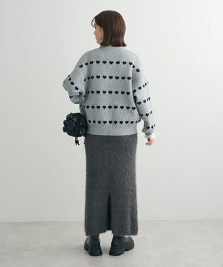 Green Parks ・Ｐｅｔｉｔ　Ｆｌｅｕｒ　シャギーニットスカート Charcoal Gray