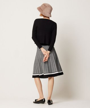 TOCCA 【洗える】RESONATE カーディガン ブラック×ホワイト系