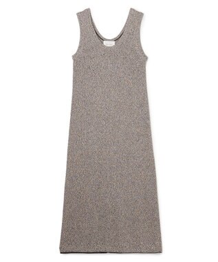 BEIGE， AGATE / Uネック メランジニットドレス Mix