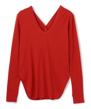 uncrave ヴィンテージリブ 2WAYトップス レッド